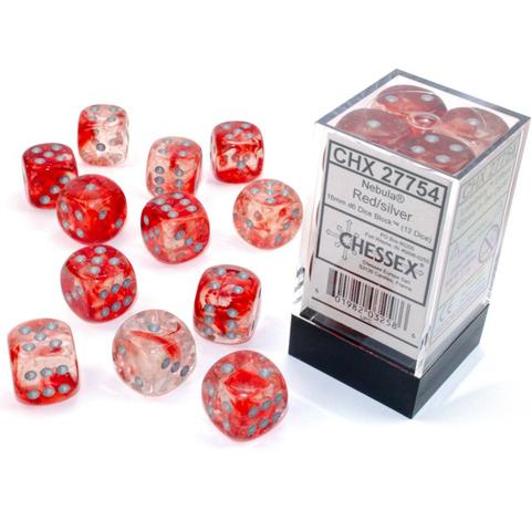 Chessex - Chessex Nebula Red Silver Luminary 16 Mm Set