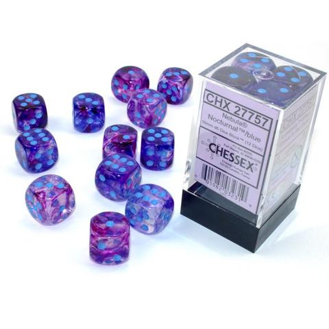 Chessex - Chessex Nebula Nocturnal Blue Luminary 16 Mm Set