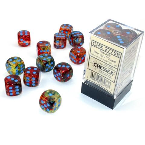 Chessex - Chessex Nebula Primary Turquoise Luminary 16 Mm Set