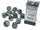 Chessex - Chessex Borealis 16Mm D6 Light Smoke/Silver Luminary Dice Block (12 Dice)