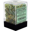 Chessex - Chessex: Marble Green/Dark Green 12Mm D6