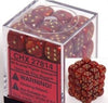 Chessex - Chessex: Scarab Scarlet/Gold 12Mm D6 Dice Block