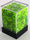 Chessex - Chessex: Vortex Bright Green/Black 12Mm D6 Dice Block