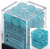 Chessex - Chessex: Cirrus Aqua/Silver 12Mm D6 Dice Block