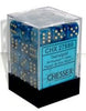 Chessex - Chessex: Phantom Teal/Gold 12Mm D6 Dice Block