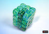 Chessex - Chessex Borealis Kelp/Light Green 12Mm D6 Dice Cube