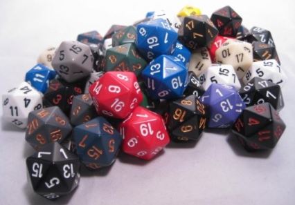 Chessex - Chessex: Opaque Assorted D20 Dice (50 Pcs)