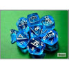 Chessex Mfg Co Llc -  7Ct Lab Dice (Series 7): Translucent Tropical Blue With White