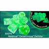 Chessex Mfg Co Llc -  7Ct Lab Dice (Series 9): Nebula Gelatinous With White