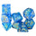 Chessex Mfg Co Llc -  7Ct Lab Dice (Series 10): Shimmer Aqueous With Gold Pre-Order
