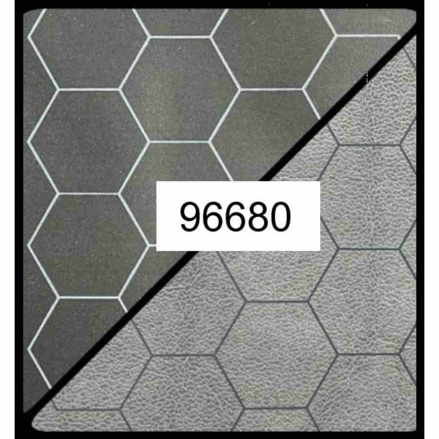 Chessex Mfg Co Llc -  Battlemat Reversible (1-Inch): Black-Grey Hexes (23.5 Inches X 26 Inches)