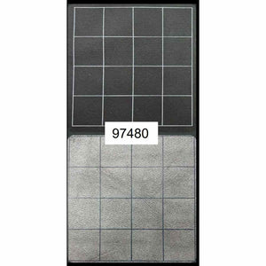Chessex Mfg Co Llc -  Megamat Reversible (1-Inch): Black-Grey Squares (34.5 Inches X 48 Inches)
