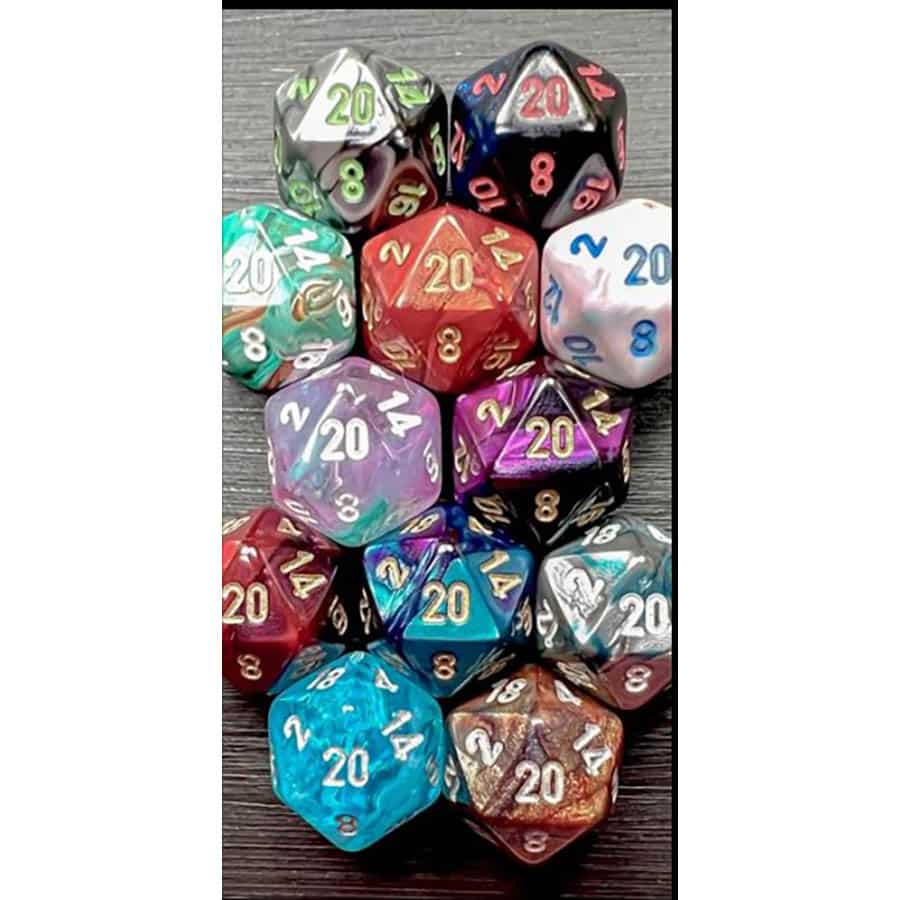 Chessex Mfg Co Llc -  Bag Of 50 Assorted Dice: Mini-Polyhedral D20 (Release 2)