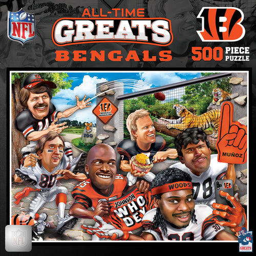 Cincinnati Bengals Puzzle 500 Piece All-Time Greats - Masterpieces Puzzle Company