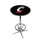 CINCINNATI CHROME FOOT RING PUB TABLE BLACK - CINPTR134