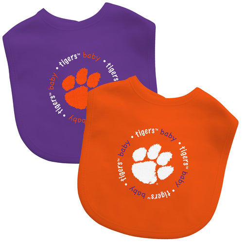 Clemson Tigers Baby Bib 2 Pack - Masterpieces Puzzle Company