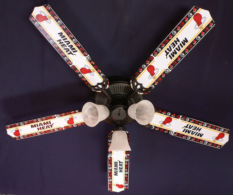 Ceiling Fan Designers 52FAN-NBA-MIA 52 in. NBA Miami Heat Basketball Ceiling Fan