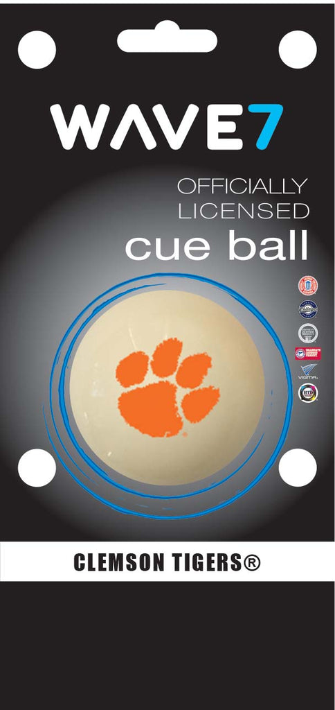 CLEMSON CUE BALL WHITE - CLMBBC100