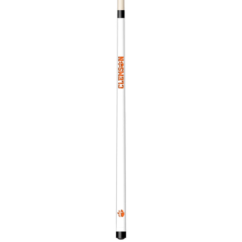 CLEMSON ENGRAVED BILLIARD CUE WHITE / ORANGE - CLMBCE101-JR