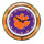 CLEMSON NEON WALL CLOCK - 14'' PURPLE FACE / ORANGE NEON - CLMNWC200-14
