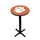 CLEMSON PEDESTAL PUB TABLE ORANGE - CLMPTB131