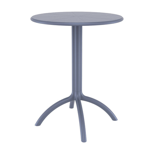 Siesta ISP160-DGR Octopus Round Bistro Table  Dark Gray