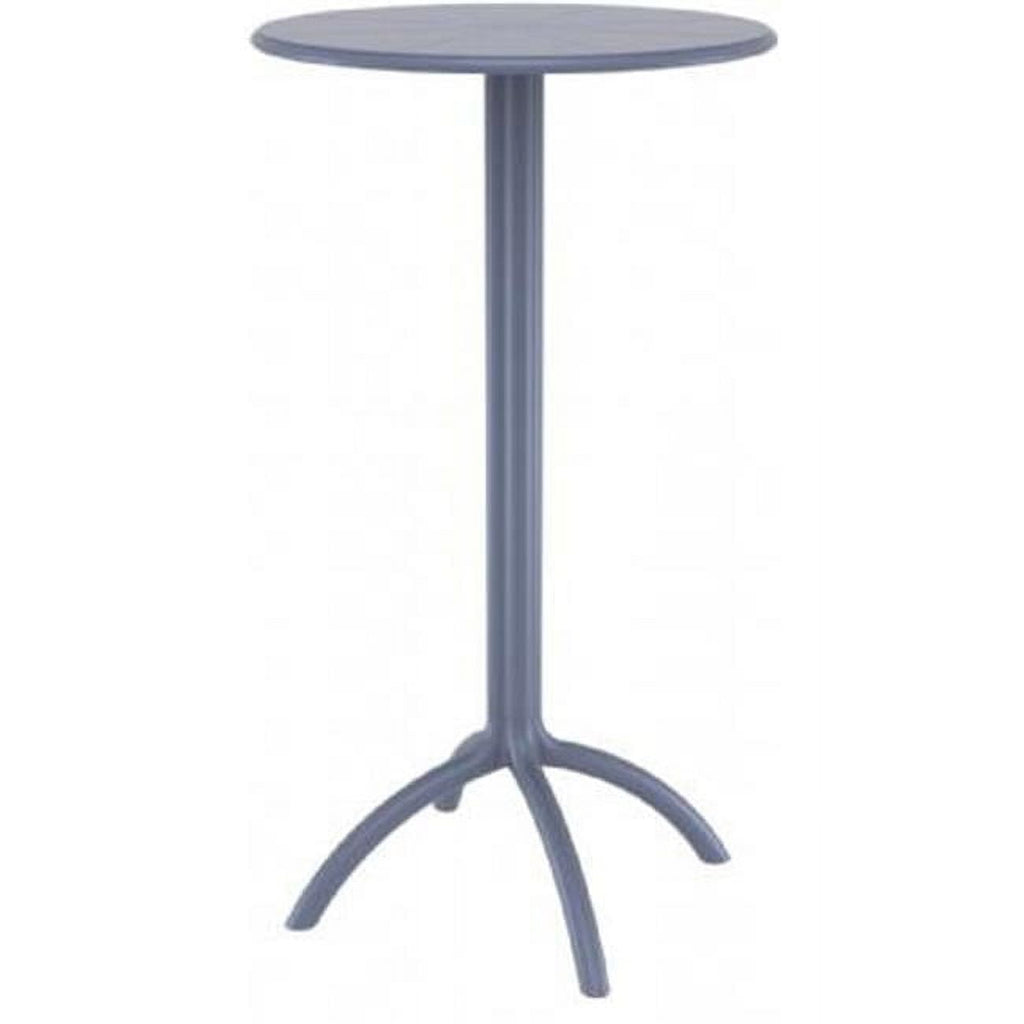 Siesta ISP161-DGR Octopus Round Bar Table  Dark Gray
