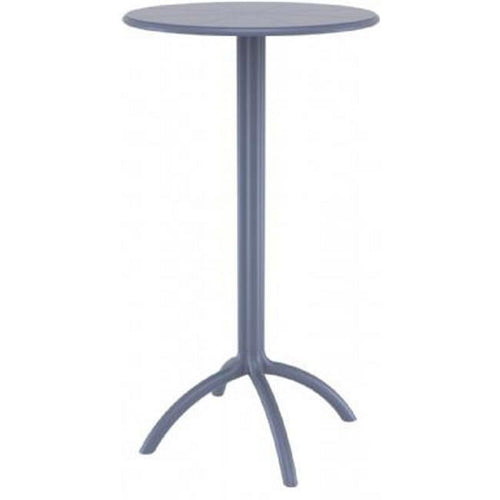 Siesta ISP161-DGR Octopus Round Bar Table  Dark Gray