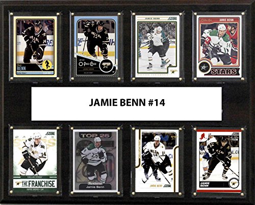 C & I Collectables 1215BENN8C 12 x 15 in. Jamie Benn NHL Minnesota Wild 8 Card Plaque