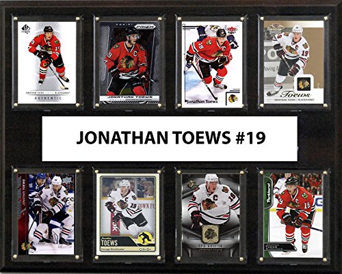 C & I Collectables 1215TOEWS8C 12 x 15 in. Jonathan Toews NHL Chicago Blackhawks 8 Card Plaque