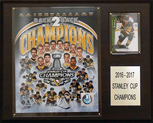 C & I Collectables 1215SC178C 12 x15 in. NHL Pittsburgh Penguins 2016-2017 Stanley Cup Champions 8 Card Plaque