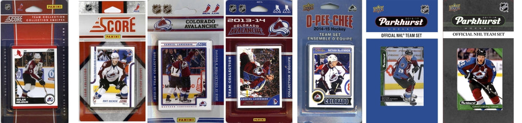 C & I Collectables AVALANCHE717TS NHL Colorado Avalanche 7 Different Licensed Trading Card Team Sets