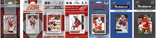 C & I Collectables REDWINGS717TS NHL Detroit Red Wings 7 Different Licensed Trading Card Team Sets