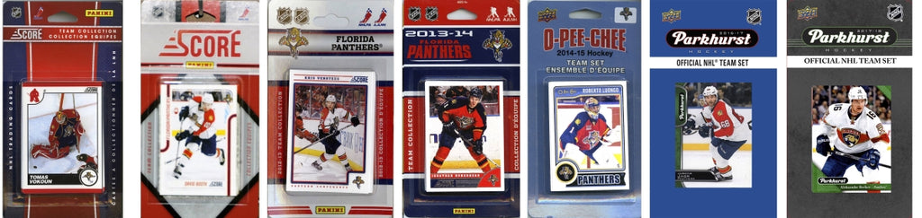 C & I Collectables FLPANTHERS717TS NHL Florida Panthers 7 Different Licensed Trading Card Team Sets
