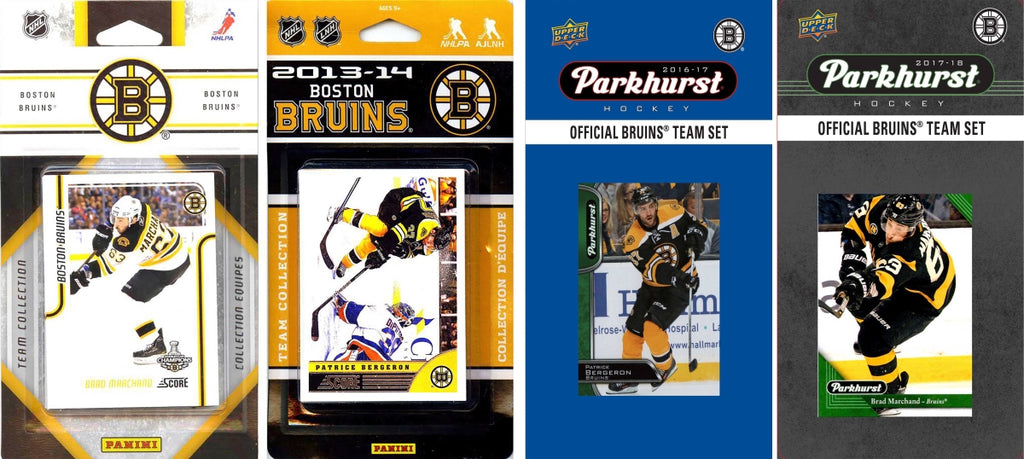 C & I Collectables BRUINS517TS NHL Boston Bruins 5 Different Licensed Trading Card Team Sets