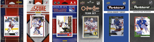 C & I Collectables NYR617TS NHL New York Rangers 6 Different Licensed Trading Card Team Sets