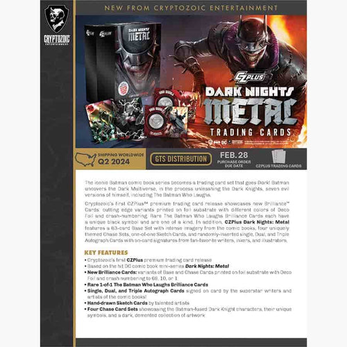 Cryptozoic Entertainment -  Czplus - 2024 Czplus Dark Nights Metal Trading Cards