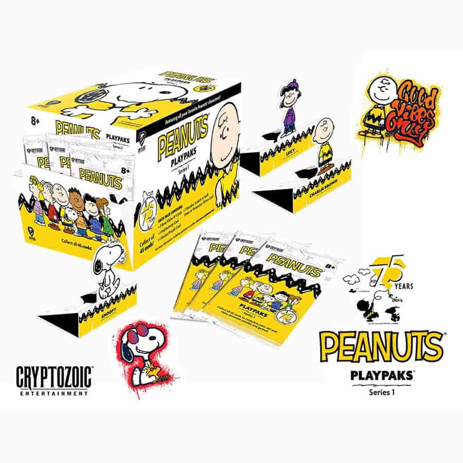 Cryptozoic Entertainment -  Playpaks - 2025 Peanuts Playpaks 75 Years Series 1 Gravity Feed Pre-Order