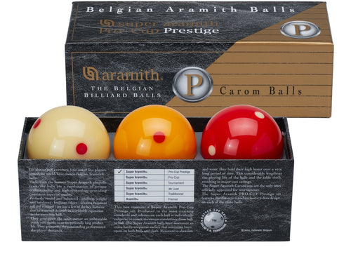Aramith Products BBAPCPC 2.25 in. Super Aramith Pro-Cup Prestige Carom Set