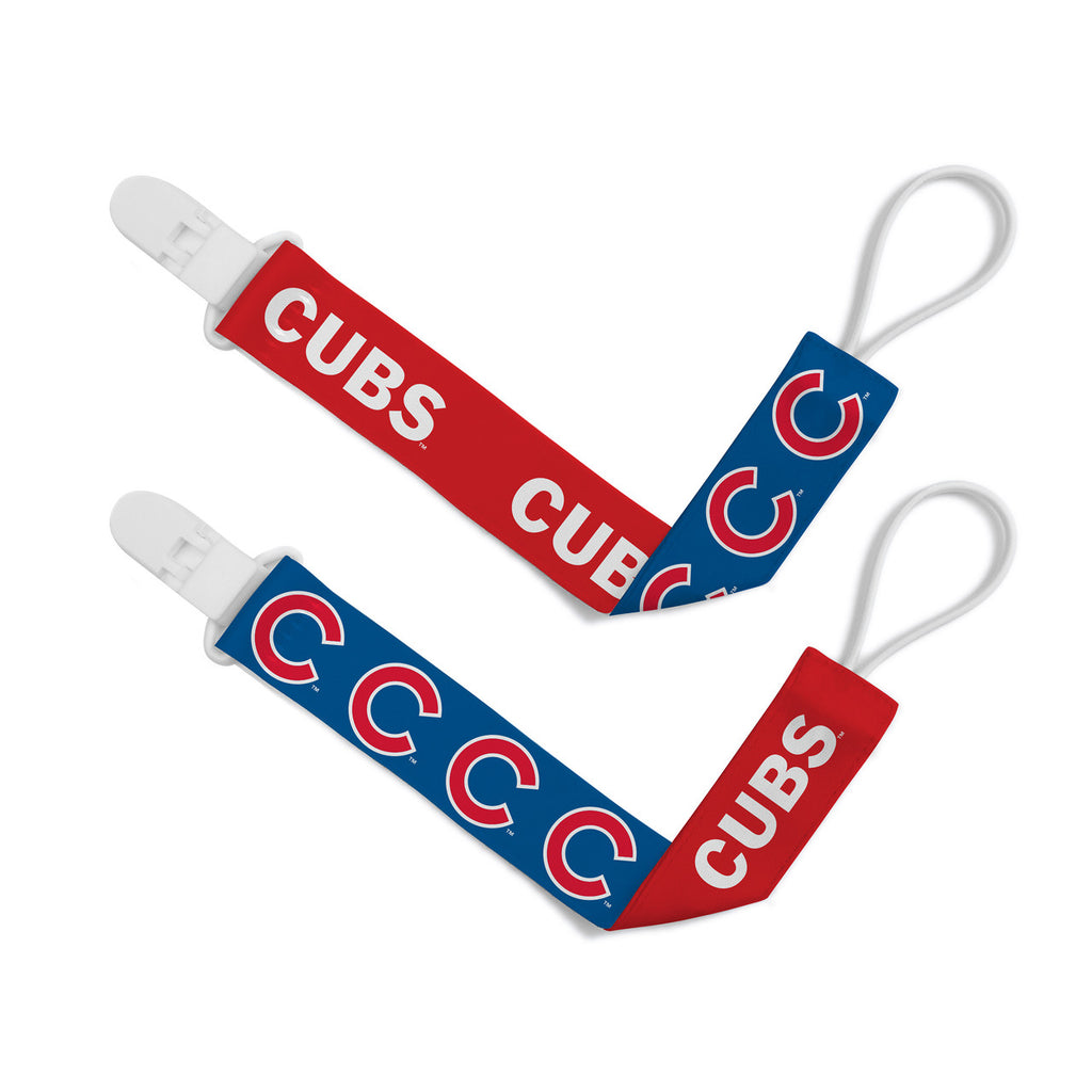 Chicago Cubs Pacifier Clips 2 Pack - Masterpieces Puzzle Company