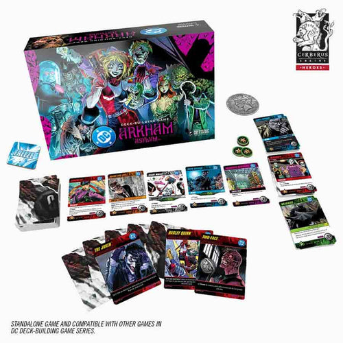Cryptozoic Entertainment -  Dc Comics Deckbuilding Game: Arkham Asylum