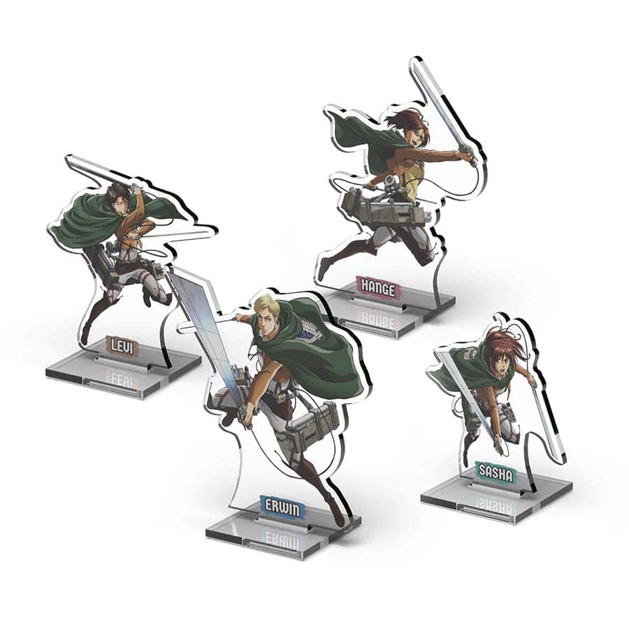 Cryptozoic Entertainment -  Attack On Titan (The Deckbuilding Game): Season One: Acrylic Standees Pack 2