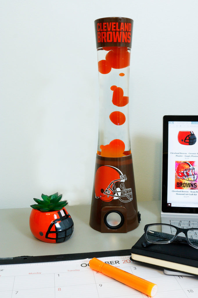 Cleveland Browns Magma Lamp - Bluetooth Speaker - Sporticulture