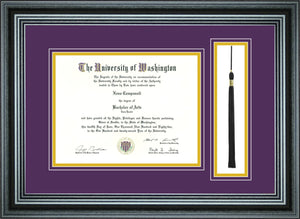 Single Diploma Frame with Tassel for 11x14'' Diploma