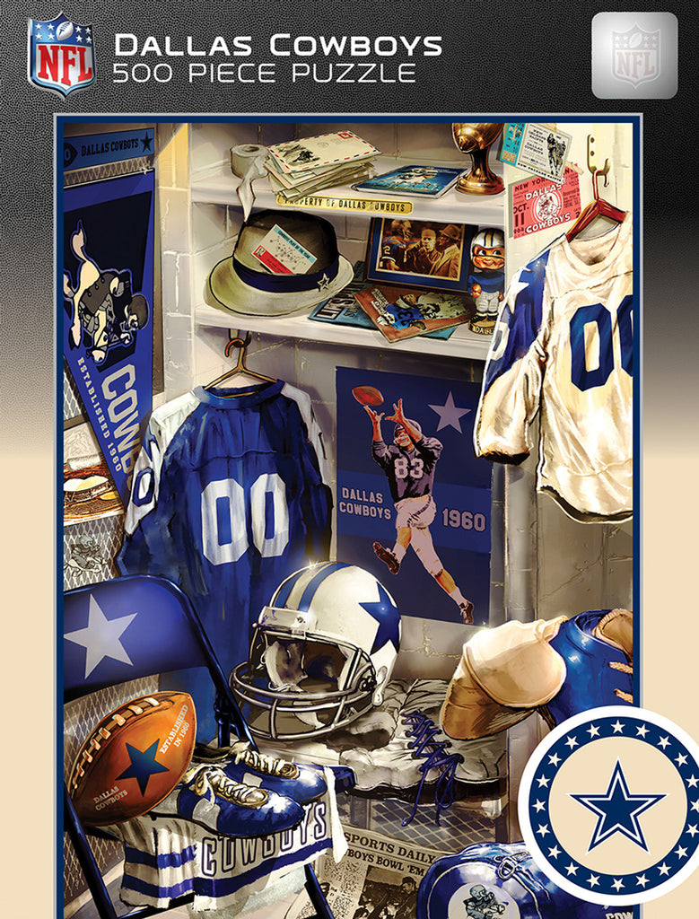 Dallas Cowboys Puzzle 500 Piece Locker Room - Masterpieces Puzzle Company