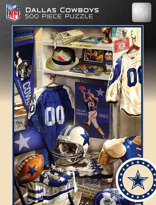 Dallas Cowboys Puzzle 500 Piece Locker Room - Masterpieces Puzzle Company