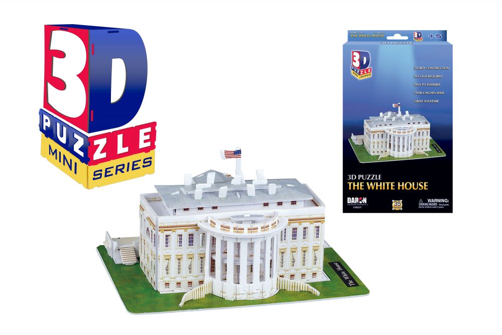 Daron Worldwide Trading CHB257 Mini White House 3D Puzzle - 35 Piece