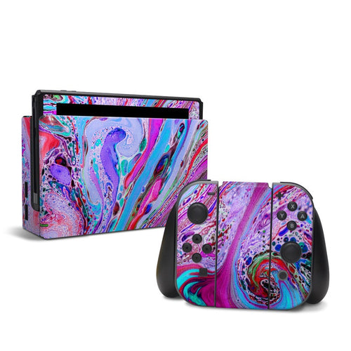 DecalGirl NSW-MARBLEDLUSTRE Nintendo Switch Skin - Marbled Lustre