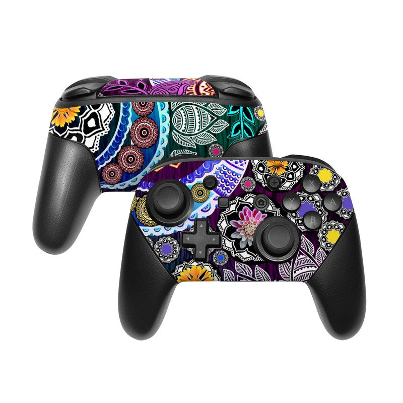 DecalGirl NSWP-MEHNDIG Nintendo Switch Pro Controller Skin - Mehndi Garden