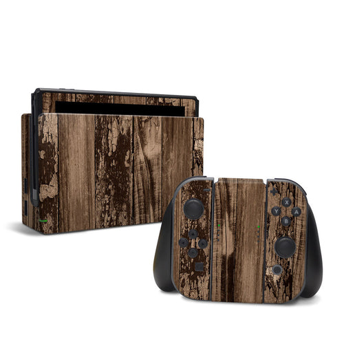 DecalGirl NSW-WWOOD Nintendo Switch Skin - Weathered Wood